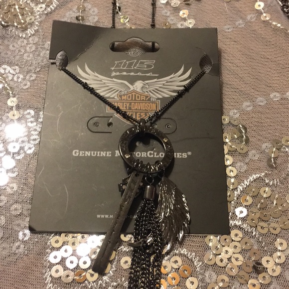 Harley Davidson Charm Necklace. New. - Picture 3 of 5